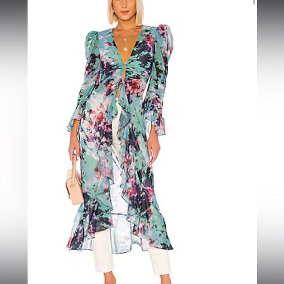 Lovers + Friends Tops - Lovers and Friends Gianna floral top in tie dye